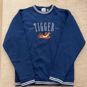 Disney Blue Tigger Crewneck Sweater NWOT